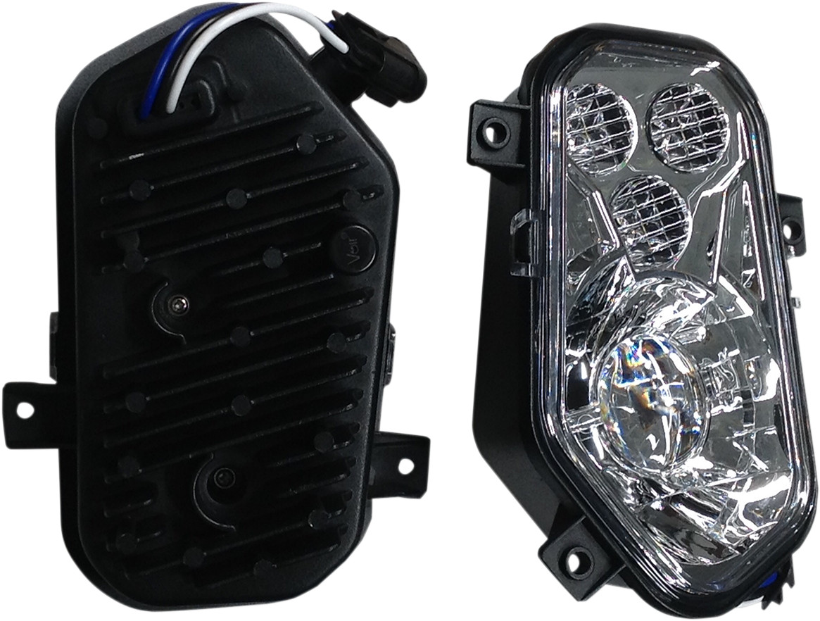 LED Headlight Conversion Kit 2 Piece - 12-18 Polaris RZR 900 - Click Image to Close