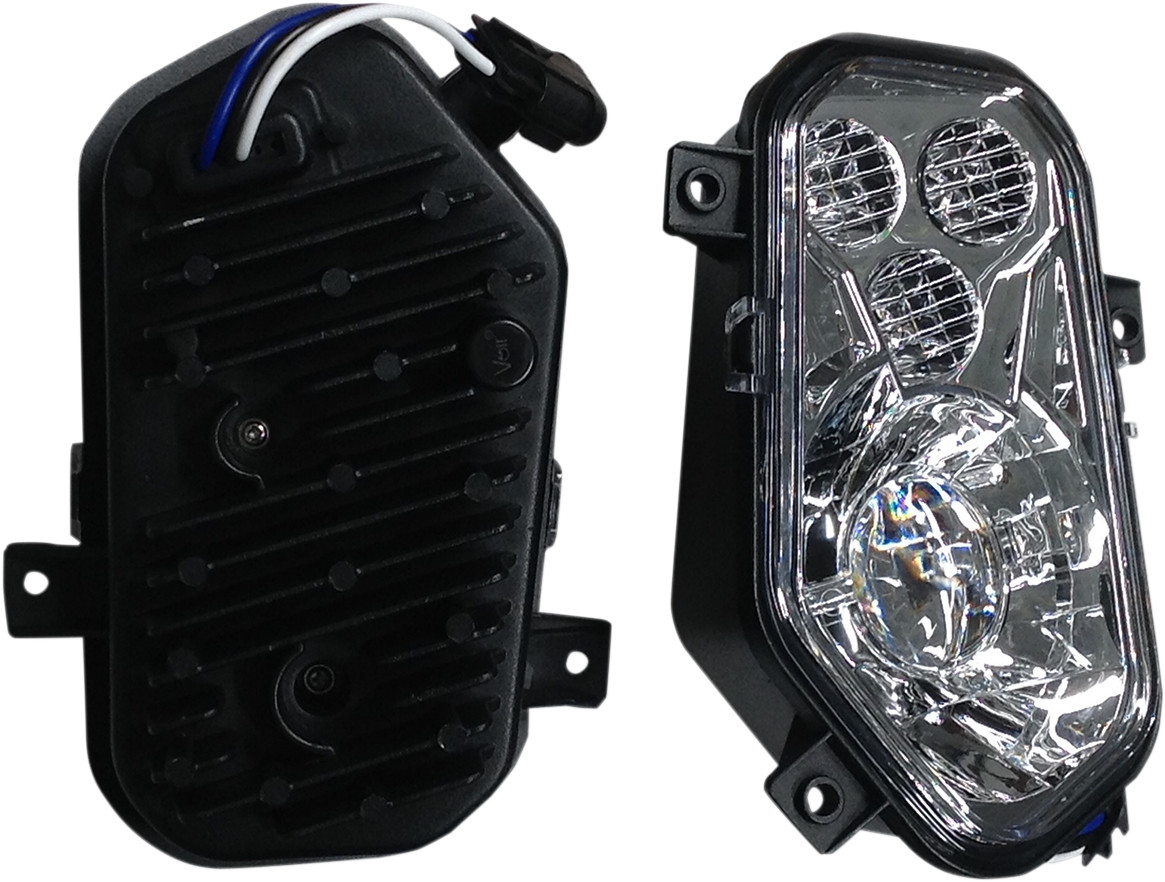 LED Headlight Conversion Kit 2 Piece - For 12-18 Polaris RZR 900 - Click Image to Close
