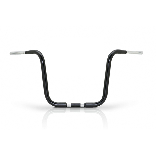 14" Gorilla Apes Handlebars - Ape Hangers Black 1.25" Dia. - 39W-14H-10PB - Click Image to Close