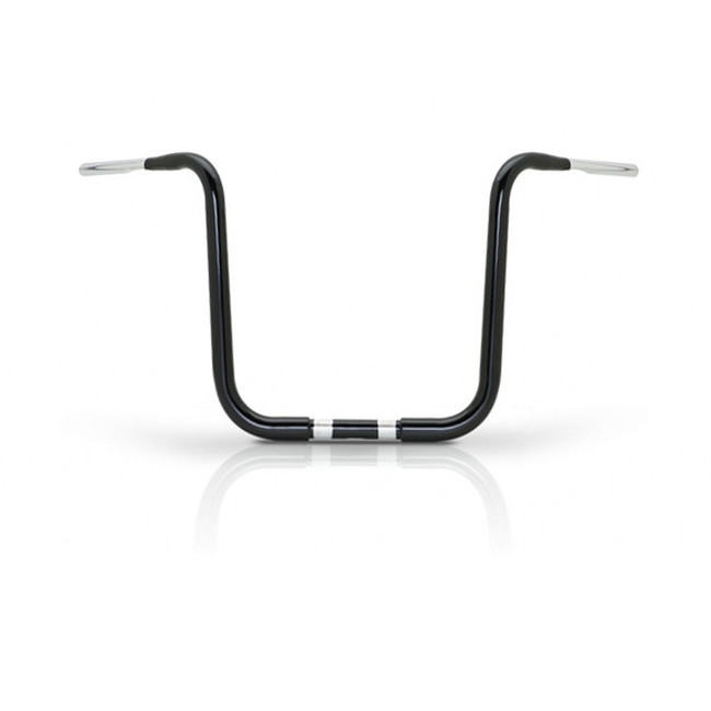 16" Gorilla Apes Handlebars - Ape Hangers Black 1.25" Dia. - 38.75W-16H-10PB - Click Image to Close