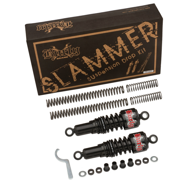 Black Slammer Kit - Complete Fork and Shock Lowering In 1 Hour or Less - Click Image to Close