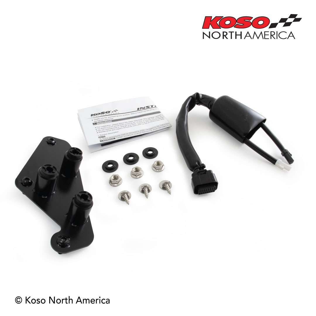 Plug & Play Kit w/ Bracket For RX-3 Gauge - For Honda Grom - Click Image to Close