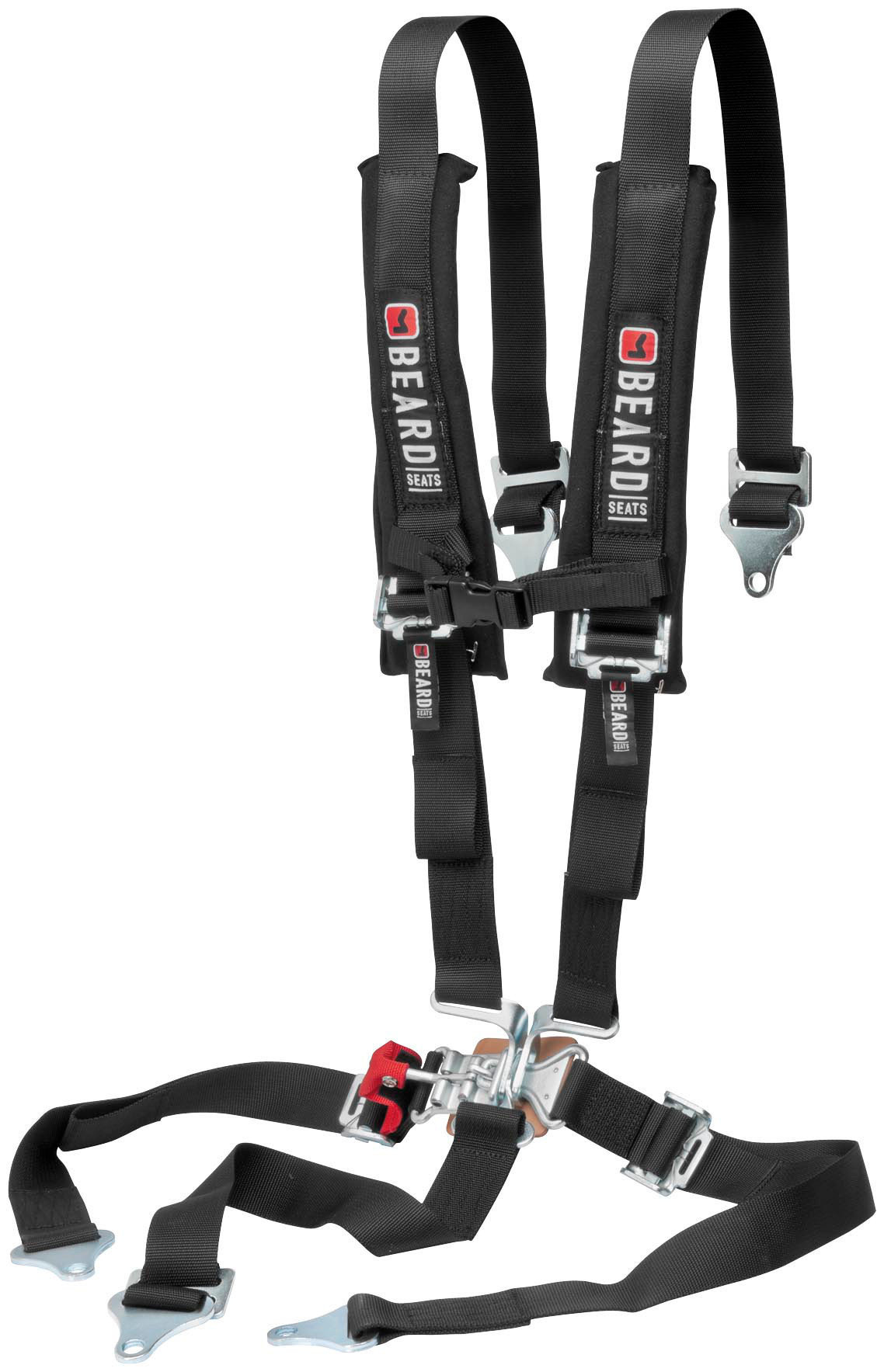 5 Point Beard Safety Harness - 2" x 2" w/Pads Latch and Link Buckle - Click Image to Close