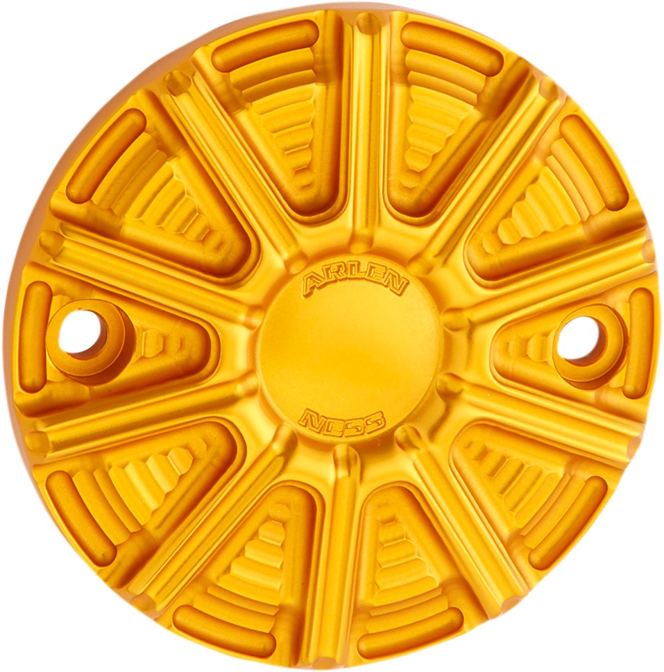 Arlen Ness 10-Gauge Ignition Cover Gold - Click Image to Close