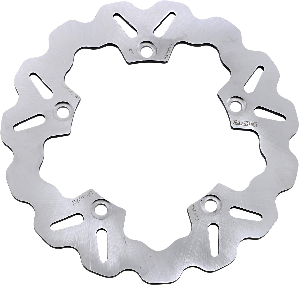 Solid Wave Rear Brake Rotor - For Various 14-23 Yamaha Twin/Triple Models - Click Image to Close