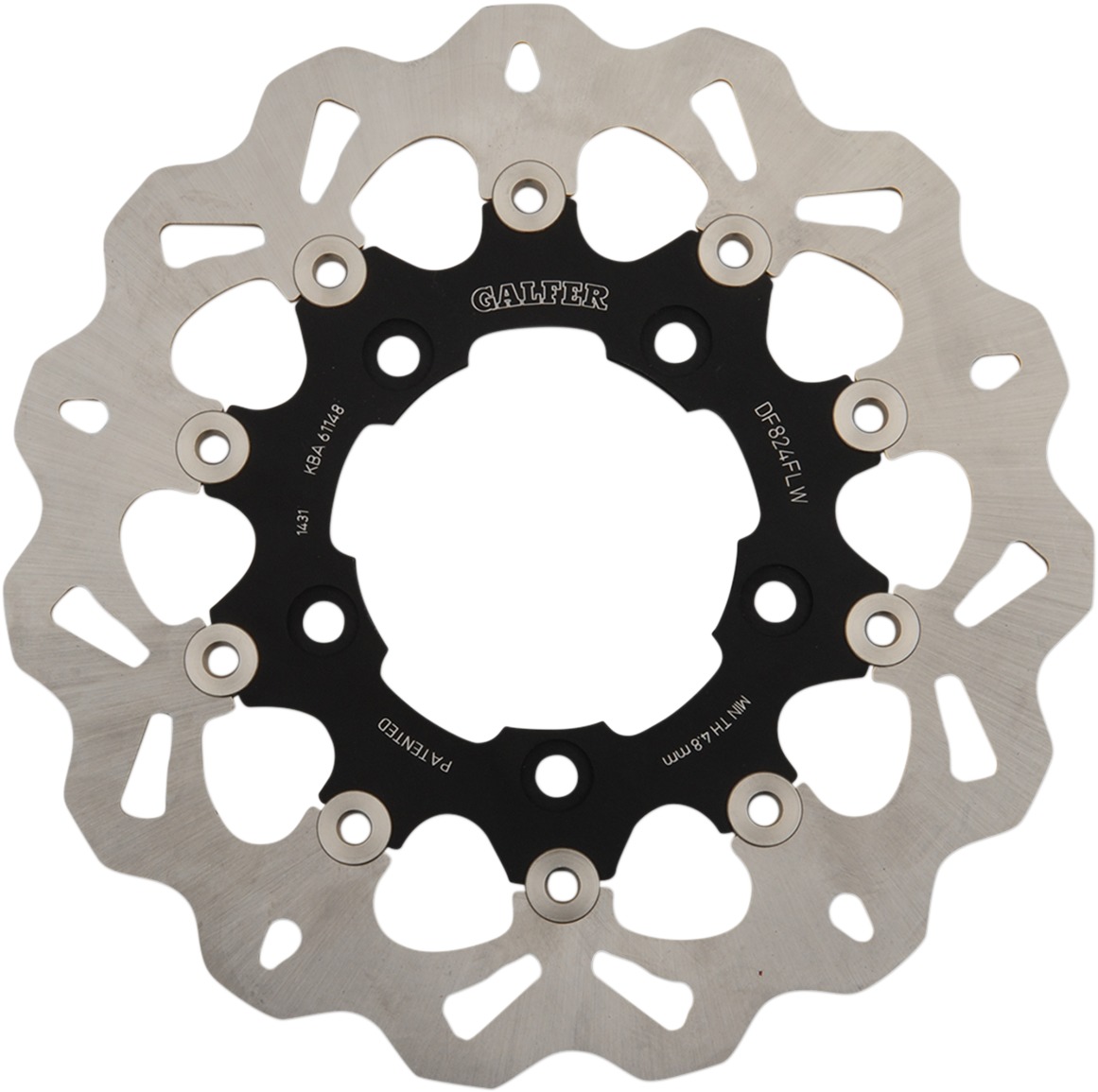 Full-Floating Rear Brake Rotor - Black - Click Image to Close