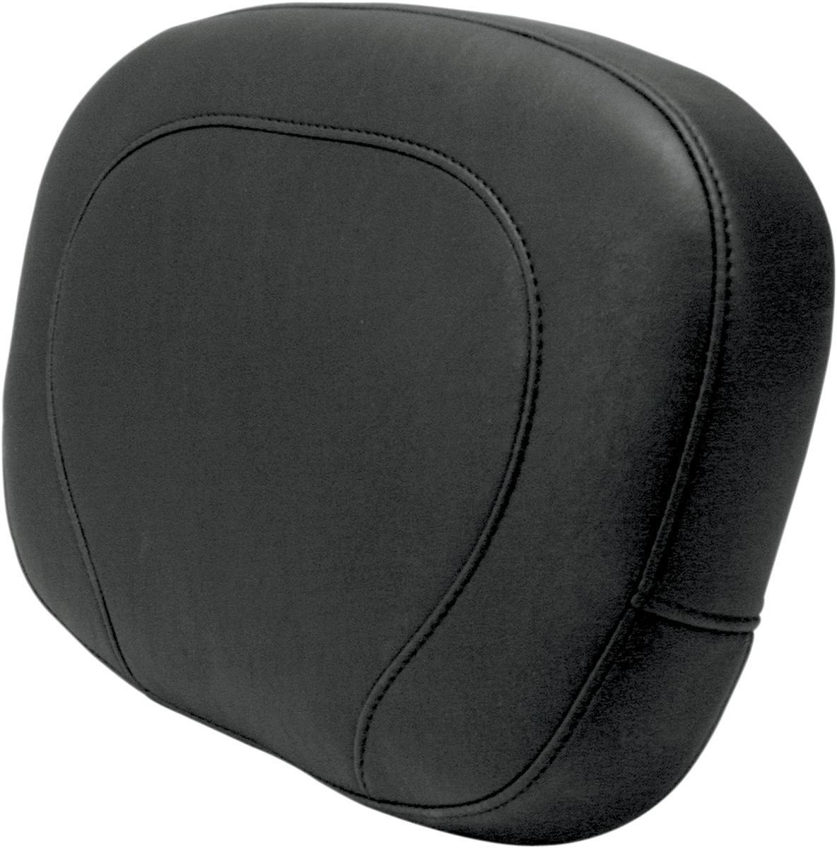 Mustang Wide Sissy Bar Pad 14" Smooth Black Fits 97-21 Harley Touring - Click Image to Close
