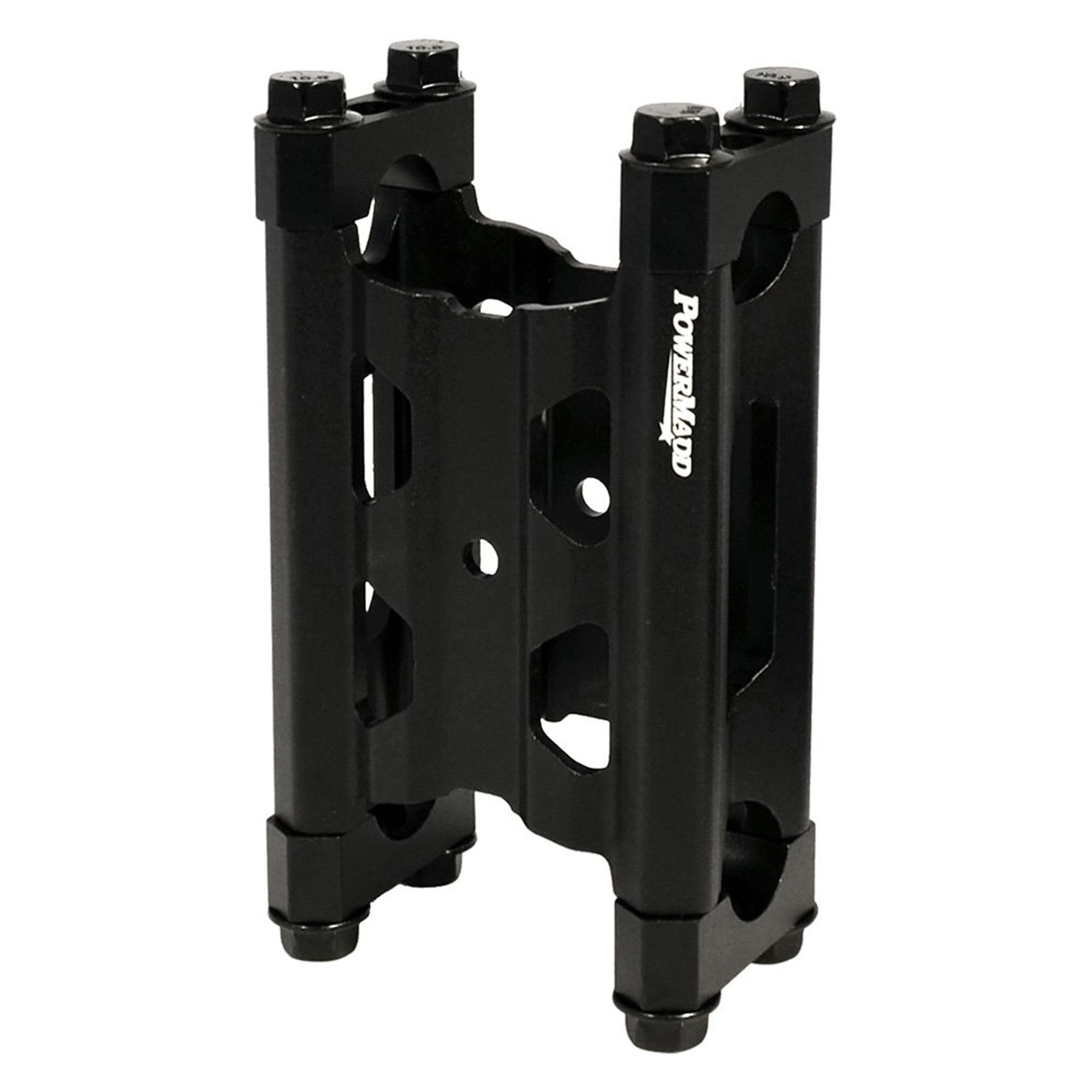 PowerMadd Narrow Pivot Riser 4in with Clamps and Bolts - 4in handlebar riser kit with hardware, universal fit - Click Image to Close