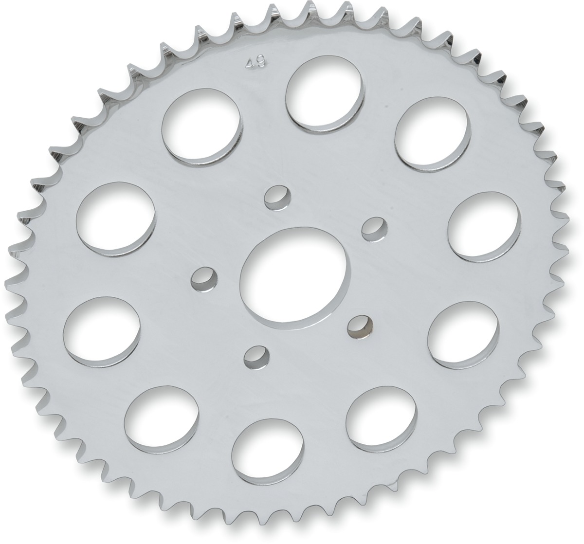 Steel 530 Conversion Sprocket 51T Flat Chrome - Click Image to Close