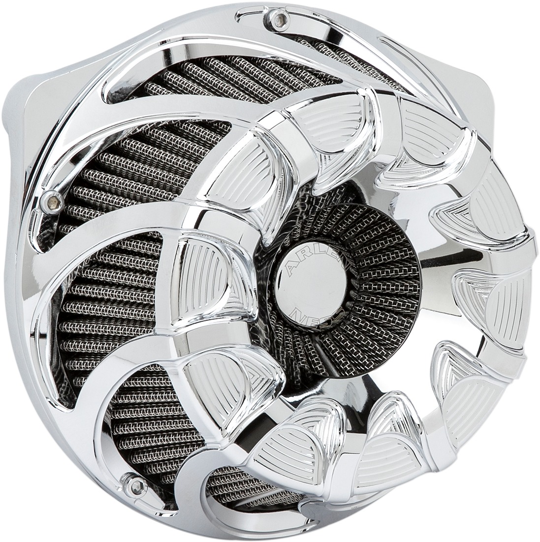 Drift Inverted Sucker Air Cleaner Chrome by Arlen Ness - Click Image to Close