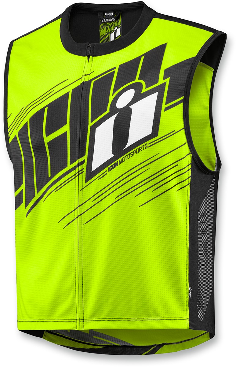 Mil-Spec 2 Textile Vest - Black, Hi-Viz Yellow, White Men's L/XL - Click Image to Close