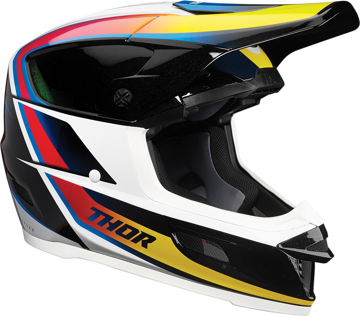 Reflex Accel MIPS Full Face Offroad Helmet Gloss Multi Small - Click Image to Close