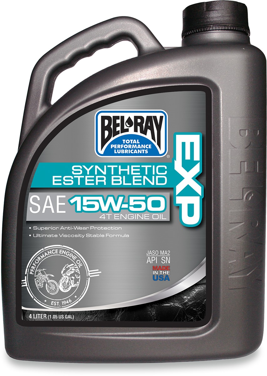 BEL-RAY EXP SYNTHETIC ESTER BLEND - OIL EXP BLEND 4T 15W-50 - Click Image to Close