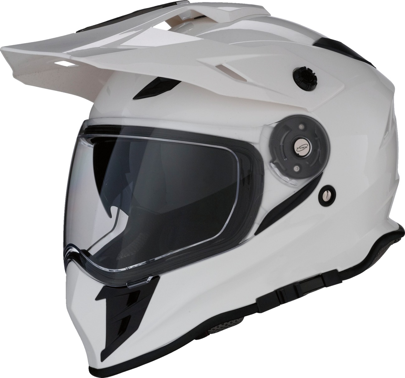 Z1R Range 2.0 Helmet White 2XL Unisex - Dual sport helmet with drop-down sun visor - Click Image to Close