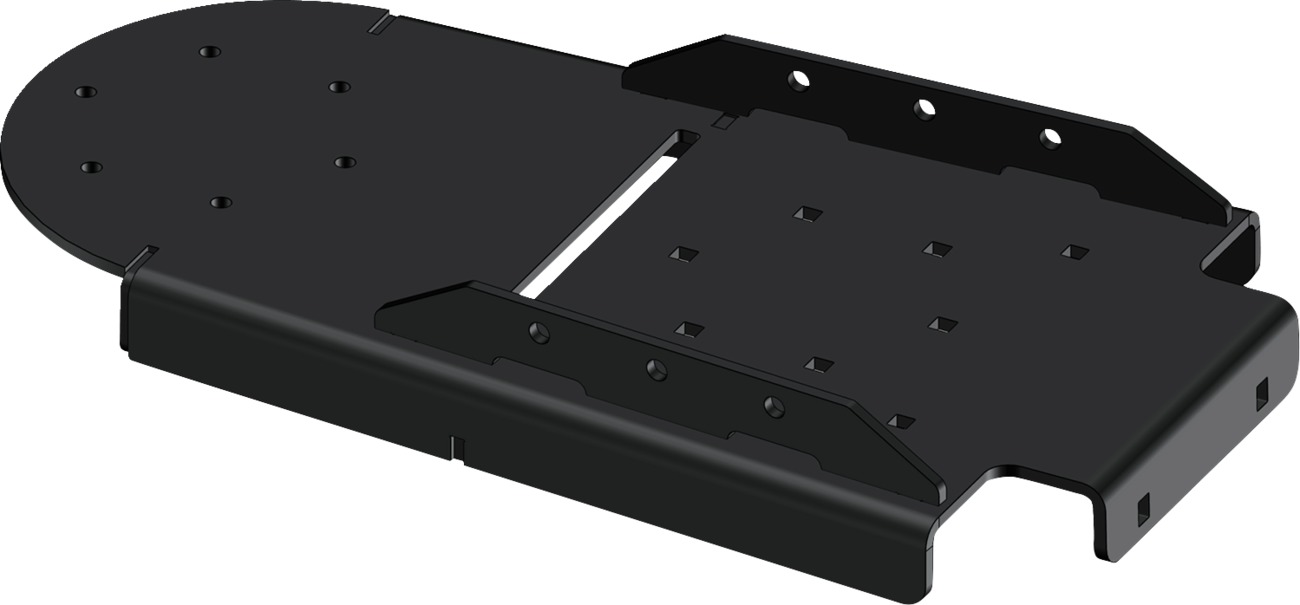 KFI V-Plow Track Extension for Pro-V UTV Blade - Extends Pro-V UTV Blade for use with tracks - Click Image to Close