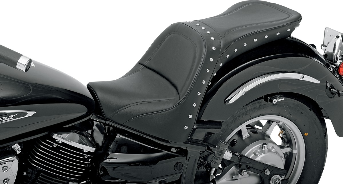 Explorer Special Studded 2-Up Seat Black Gel - For 1100 V-Star Classic - Click Image to Close