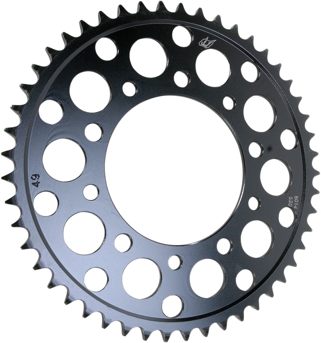 Steel 520 Rear Sprocket 49T - Black - For Honda TRX300X/400X/450R ATC250R - Click Image to Close