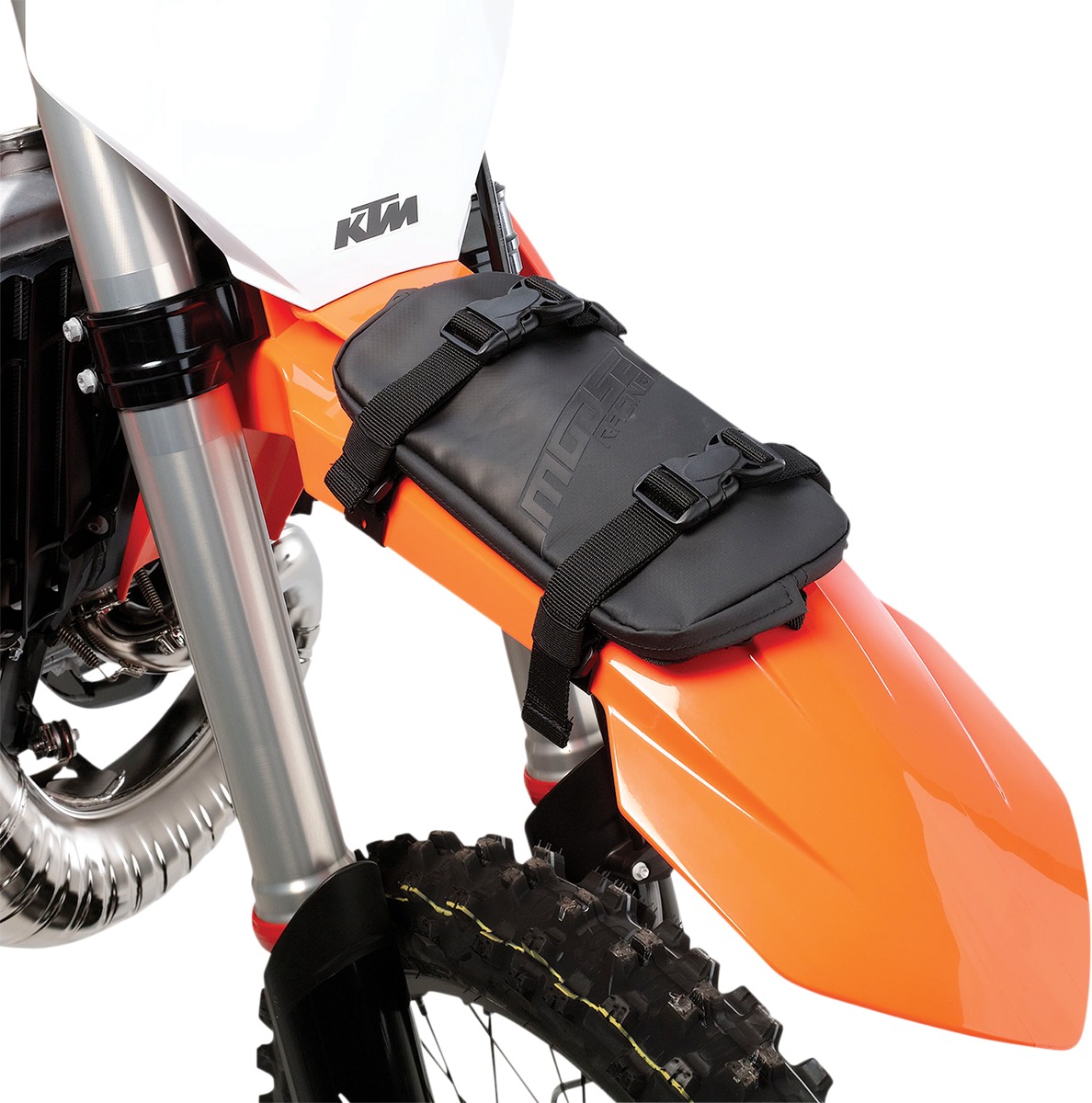 Spare Tube Fender Pack - Carry A Spare Tube, Spoons, & Inflator on F/R Fender - Click Image to Close