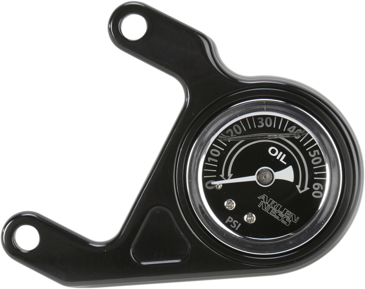 Arlen Ness Black Oil Pressure Gauge Kit 1-3/4 in. - Click Image to Close