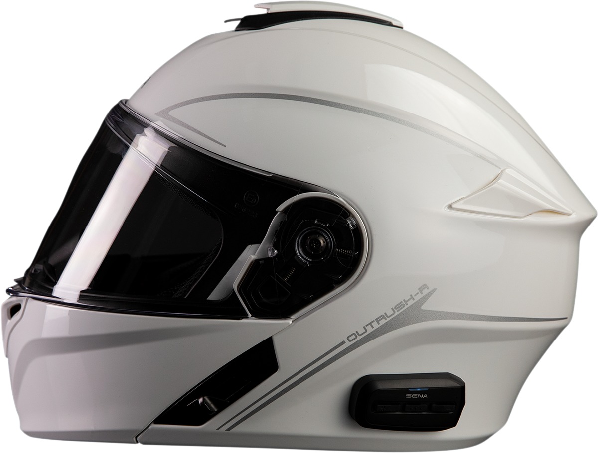 Outrush R Bluetooth Helmet - Outrush R Bt Hlmt Wht Md - Click Image to Close