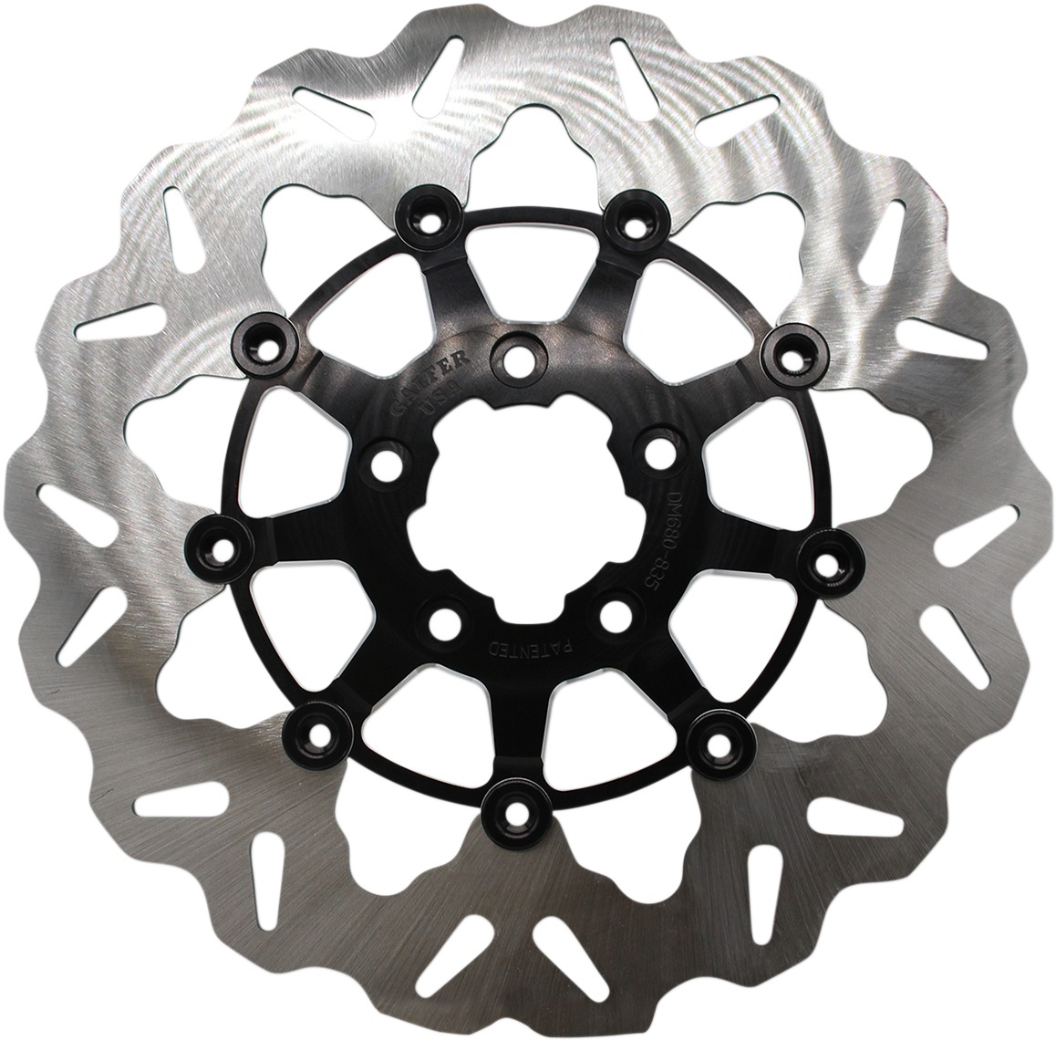 Floating Wave Brake Rotor Contrast Cut - HD FLH FLT FXST FLST FXD XL - Click Image to Close