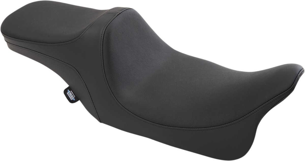 Drag Specialties Predator III 2-Up Seat Black For Harley FLHR FLHX 99-07 - 2-Up seat for Harley FLHR/FLHX 1999-2007 - Click Image to Close