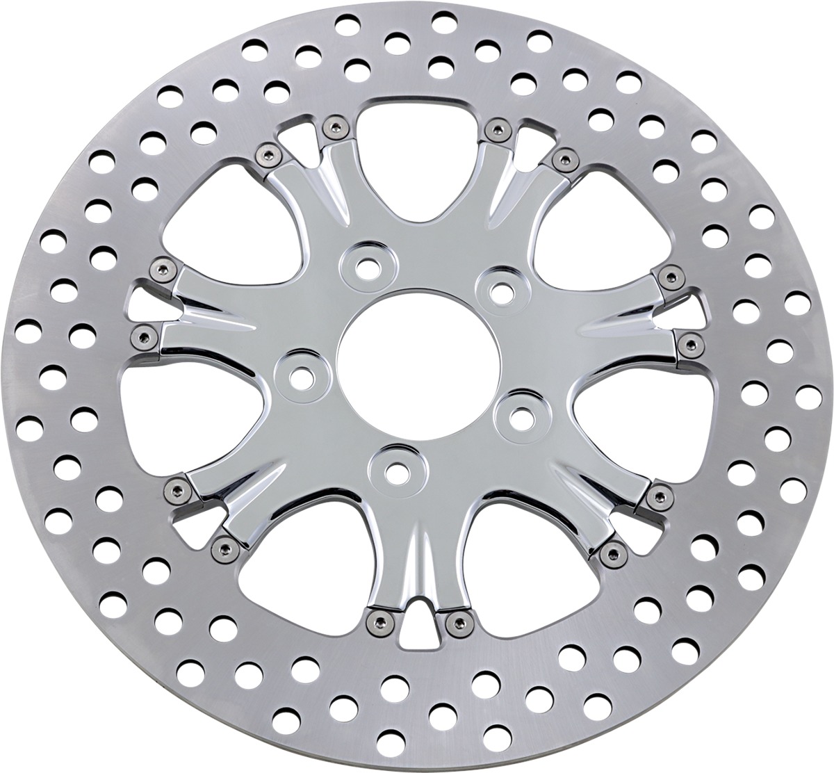 Paramount Floating Front Left Brake Rotor 292mm Chrome - Harley - Click Image to Close