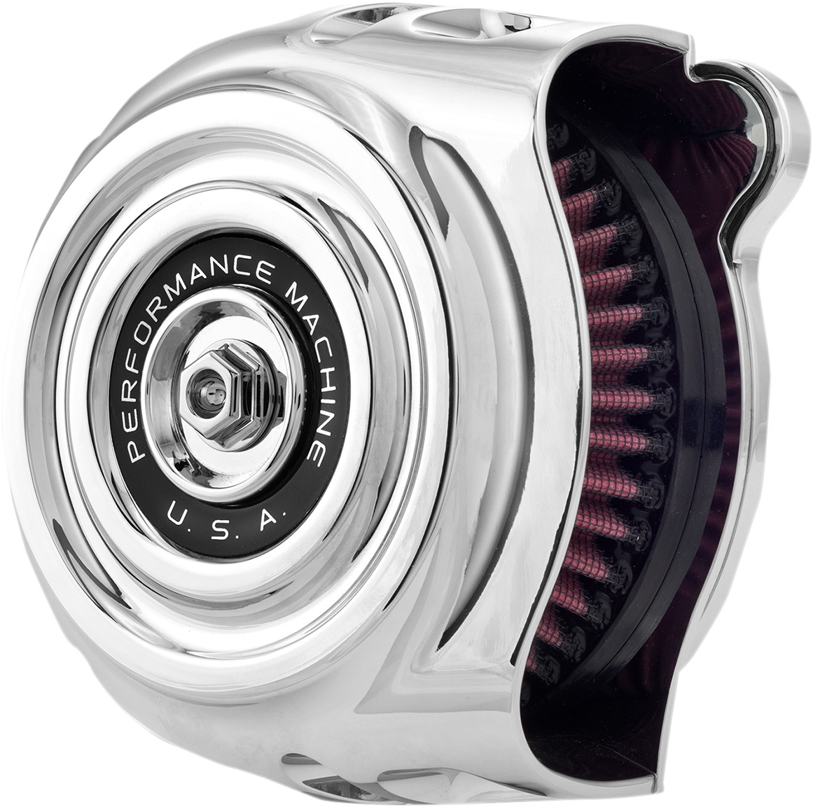 Performance Machine Vintage Air Cleaner - Chrome - Click Image to Close