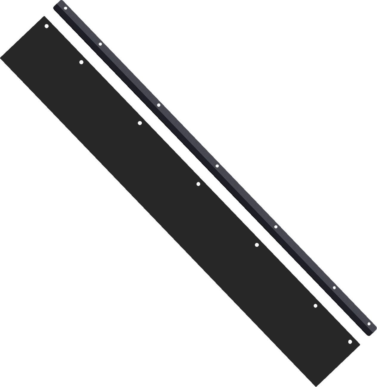 KFI 48" Plow Flap Kit Adjustable Snow Flap Edge Strip - Click Image to Close
