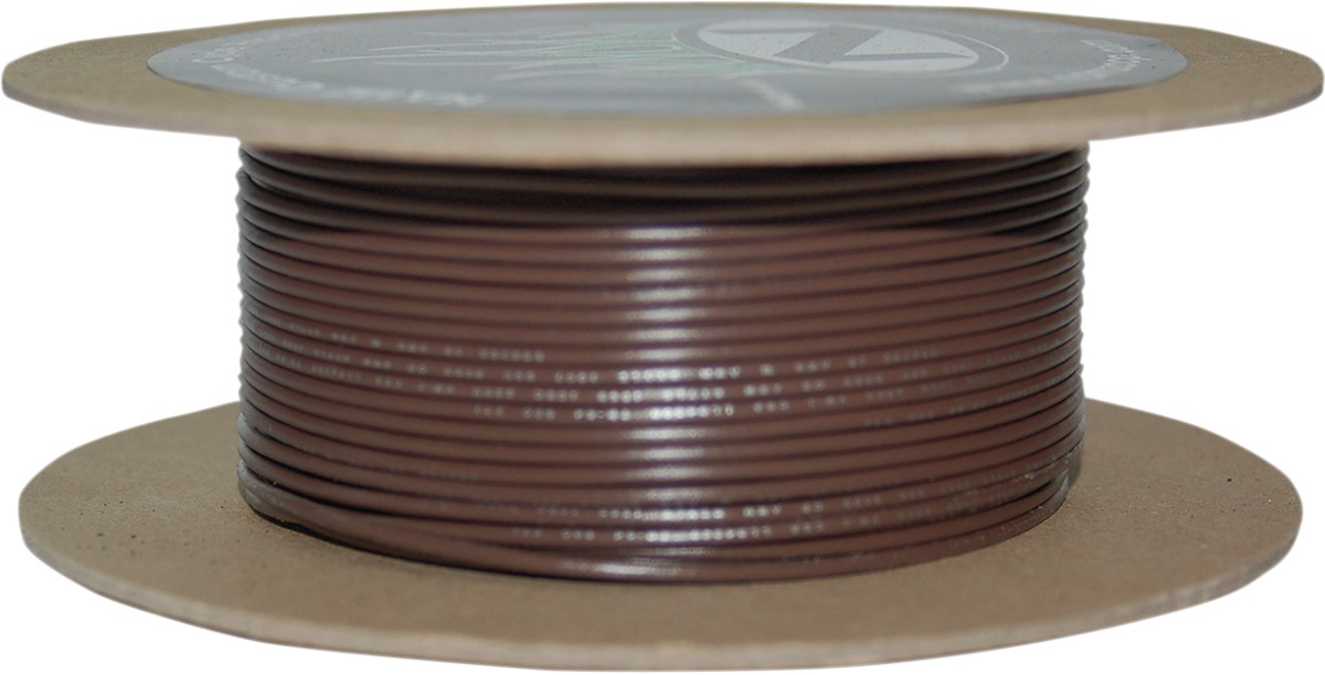 Brown 18 Gauge Color Match Primary Wire - 100' Spool - Click Image to Close