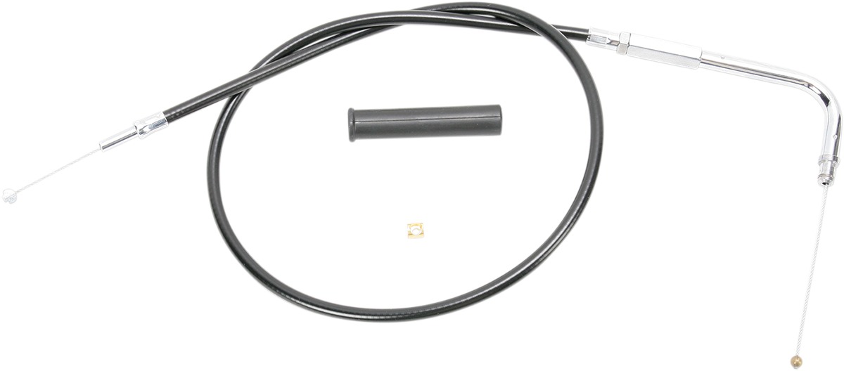 Drag Specialties Black Vinyl Throttle/Idle Cable 39.5in For Harley-Davidson - Throttle/idle cable, 39.5in, For Harley-Davidson - Click Image to Close