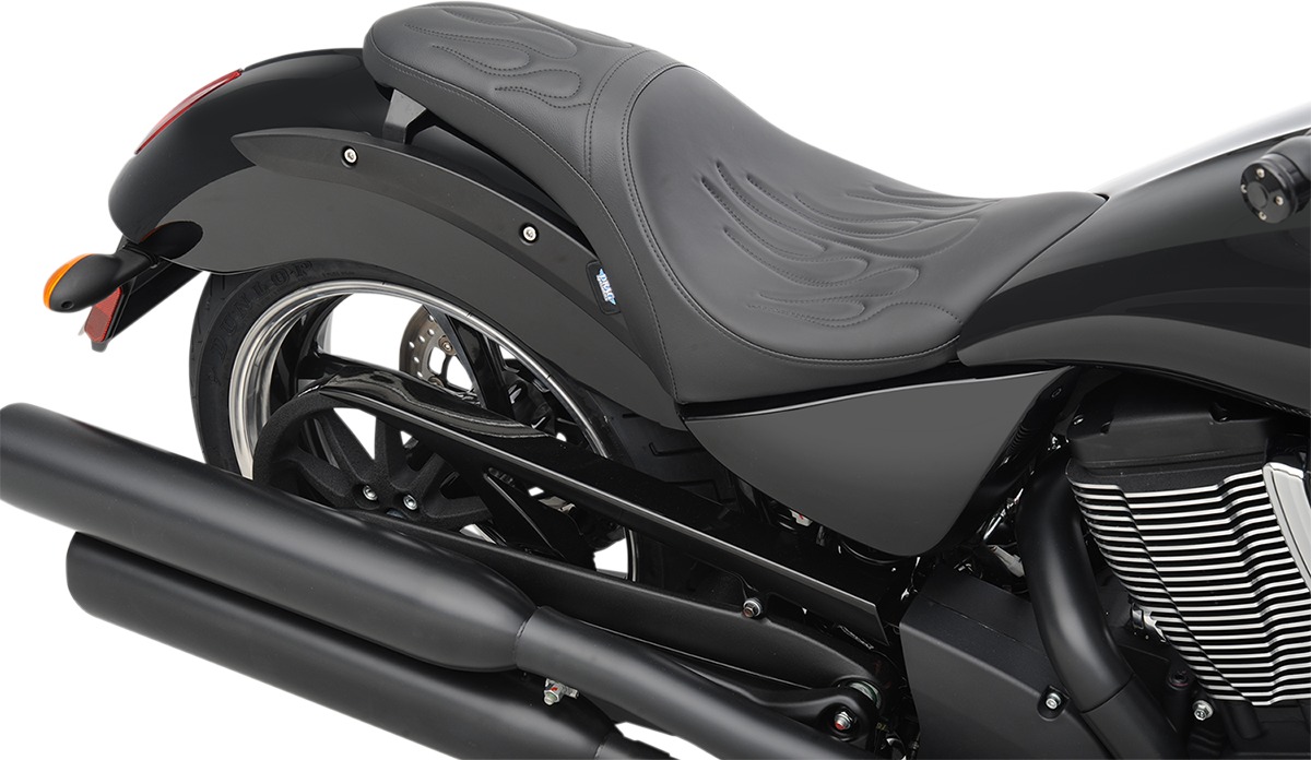 Predator Flame Stitched 2-Up Seat Black Low - Click Image to Close