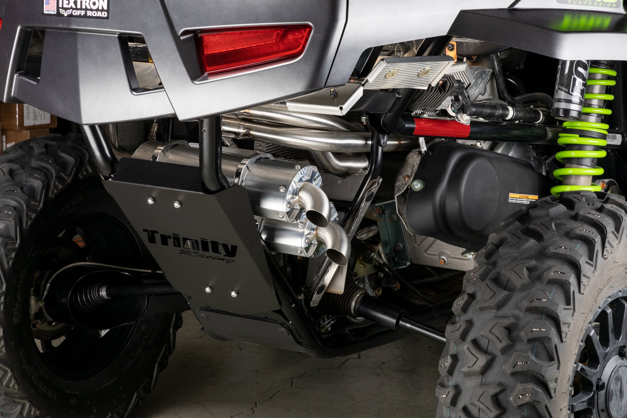 Dual Brushed Aluminum Full System Exhaust - For 18-21 Wildcat XX - Click Image to Close