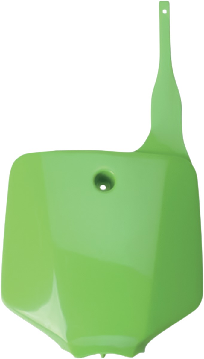 UFO Front Number Plates Green Fits 2005 Kawasaki KX65/KLX110 - Click Image to Close