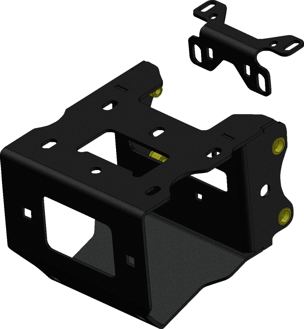 KFI Winch Mount Black for Polaris Sportsman 400-1000 & Scrambler 850-1000 - Click Image to Close