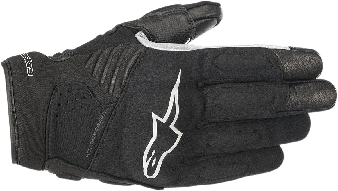 Faster Motorcycle Gloves Black Large - Click Image to Close