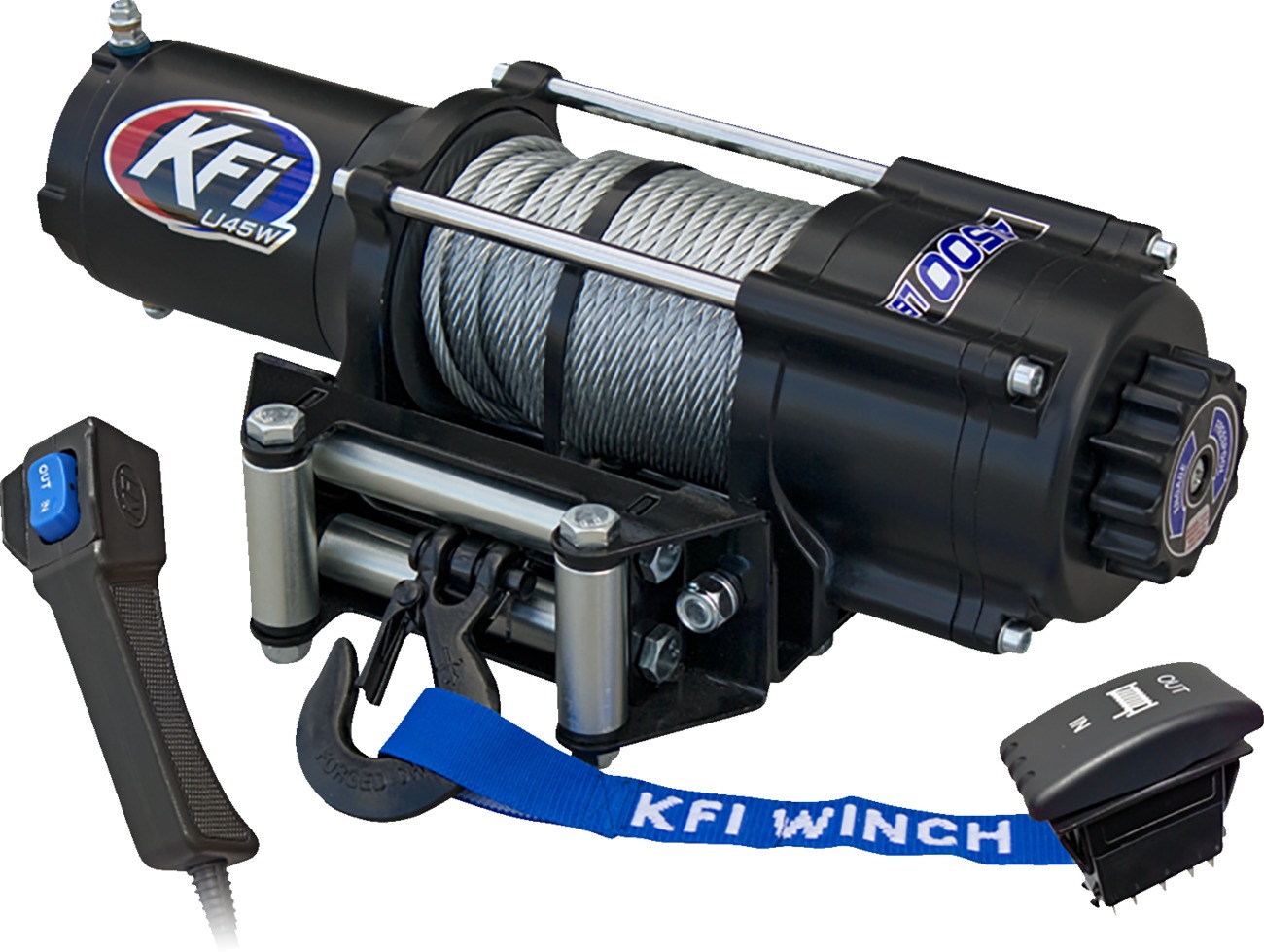 KFI UTV Series Winch 4500 lbs. Wide - U45W-R2 - Click Image to Close
