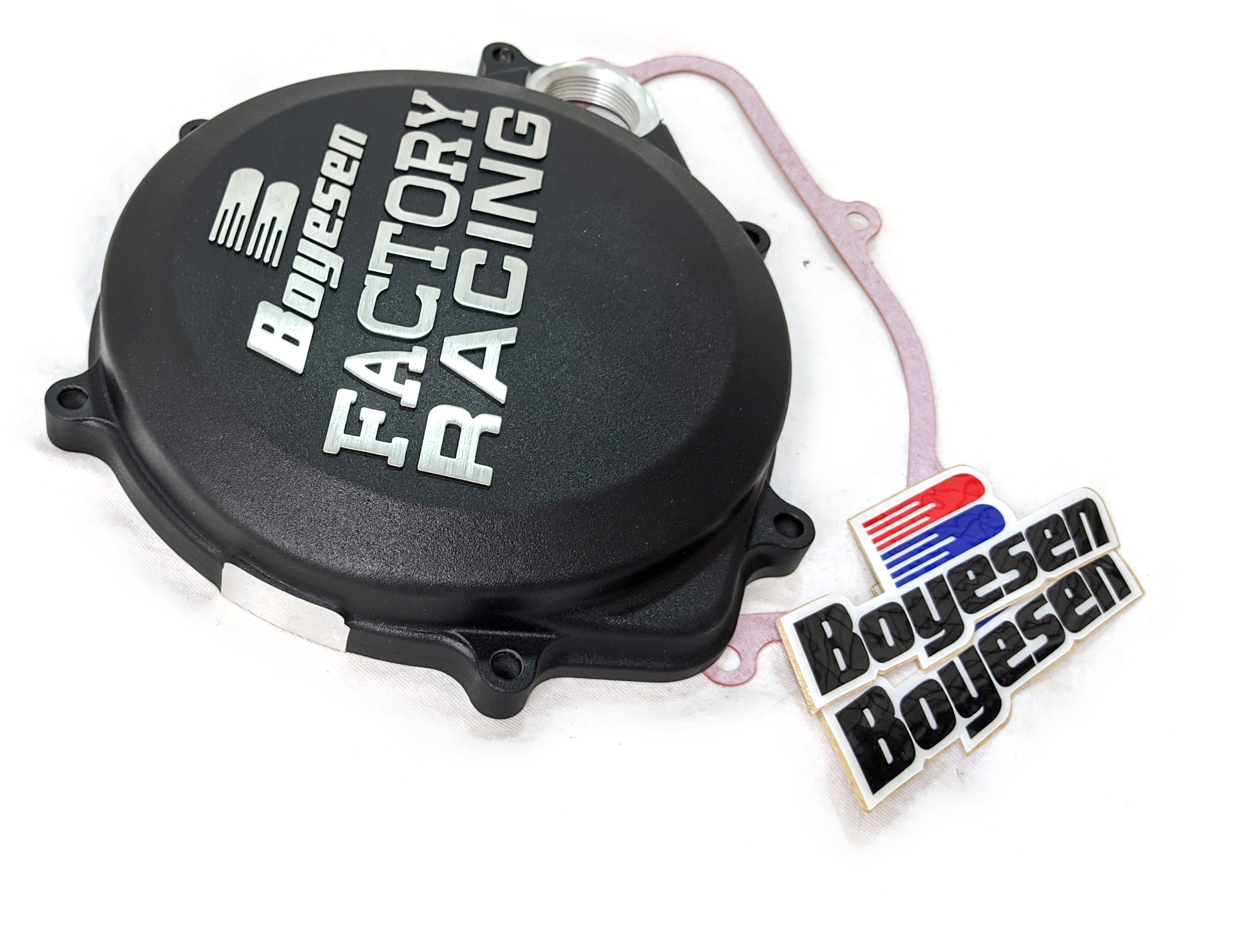 Black Factory Racing Clutch Cover - For 17-21 Honda CRF450R/RX - Click Image to Close