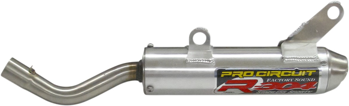 R-304 Shorty Aluminum Slip On Exhaust Silencer - 04-08 Suzuki RM250 - Click Image to Close