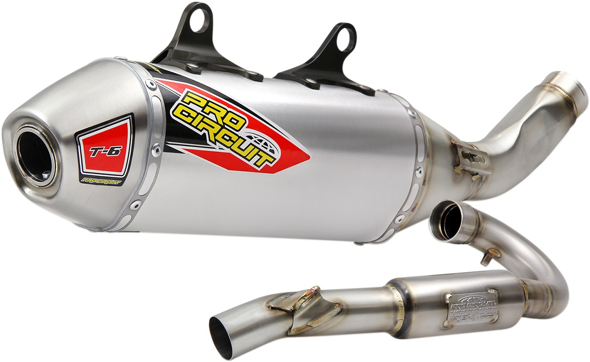 T-6 Stainless Steel Full Exhaust - For 19-20 350SXF & 20-21 350XCF - Click Image to Close