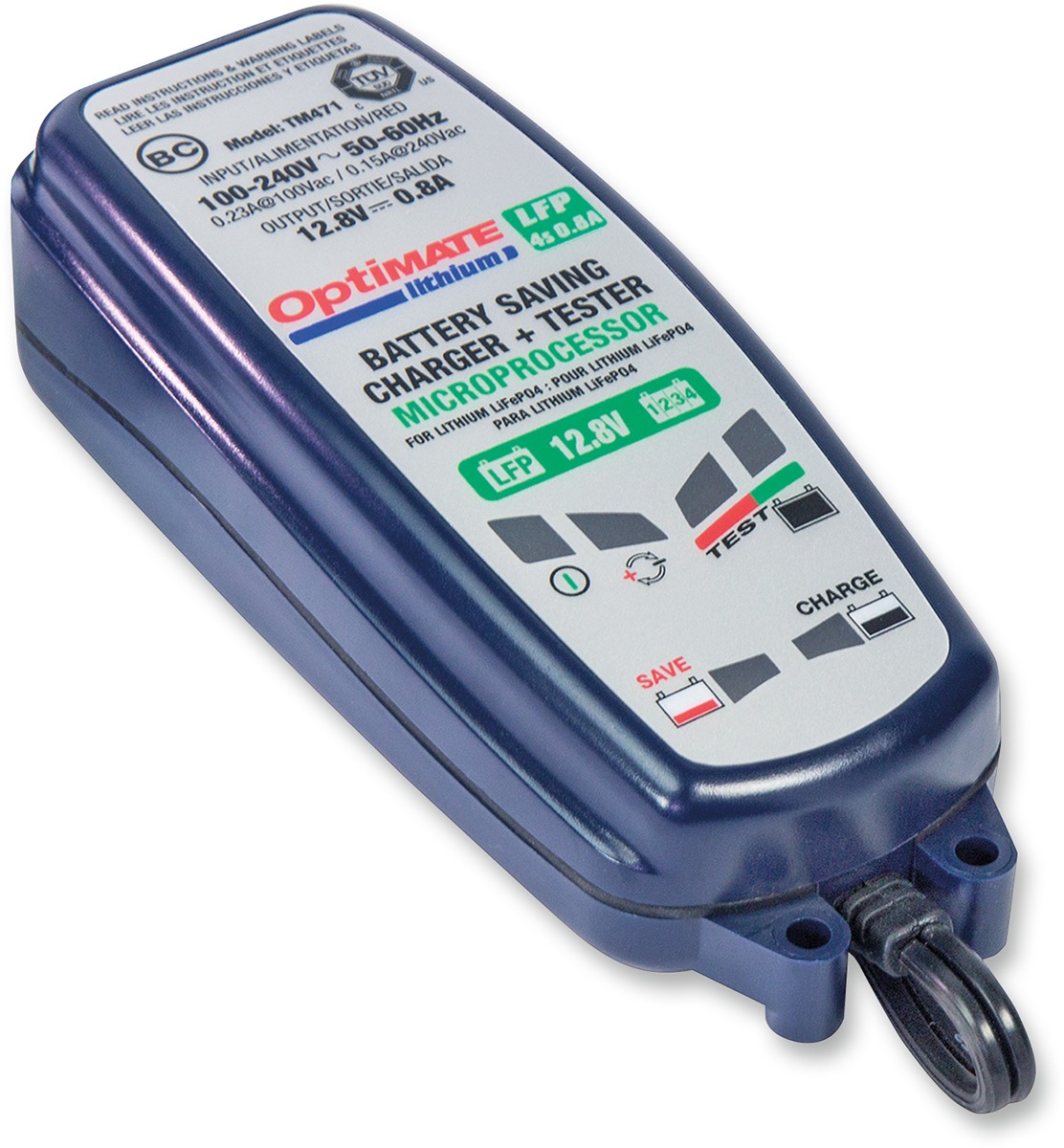 Optimate Lithium 0.8A Battery Charger - Click Image to Close