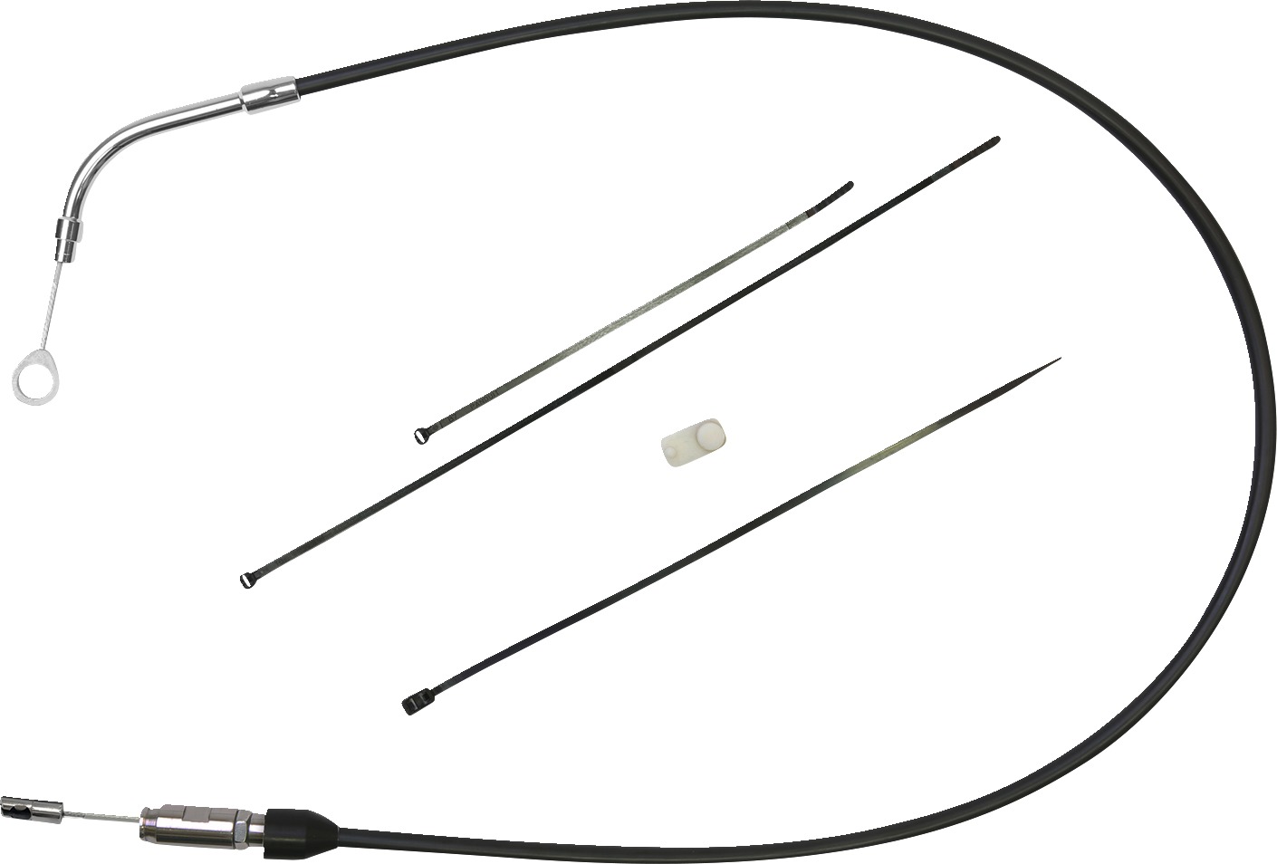 Drag Specialties Quick Connect Clutch Cable Black For Harley-Davidson - Quick Connect Clutch Cable For Harley-Davidson models - Click Image to Close