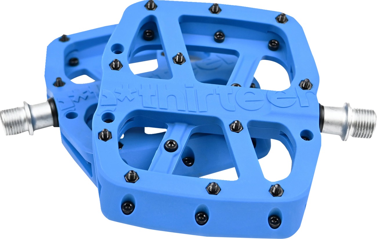 E*Thirteen Base Composite Pedals Blue 110mm - Click Image to Close