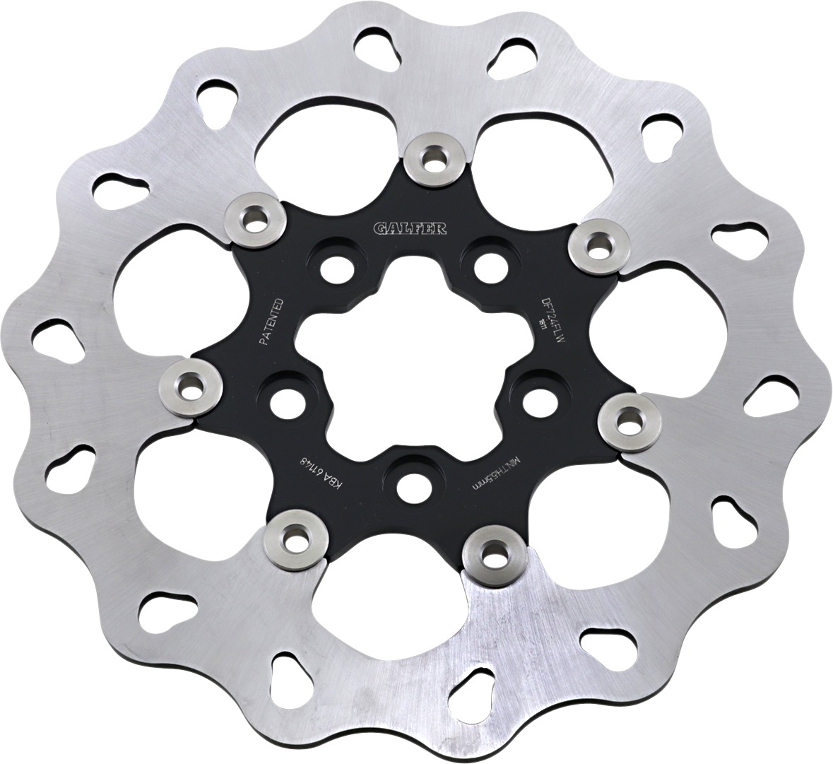 Full-Floating Rear Brake Rotor - Black - Click Image to Close