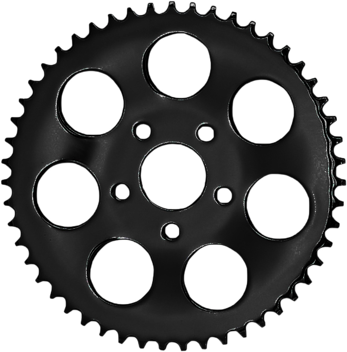 Carbon Steel 48T Drive Sprocket Gloss Black - For 86-92 Harley XL - Click Image to Close