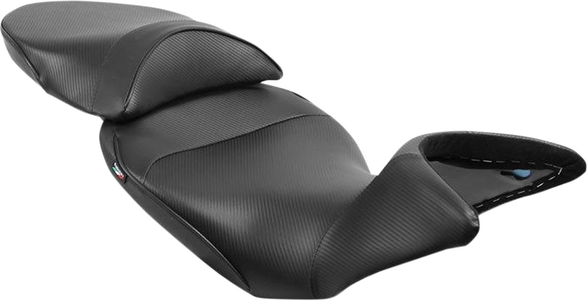 World Sport Performance Plain CarbonFX Vinyl 2-Up Seat - Multistrada - Click Image to Close