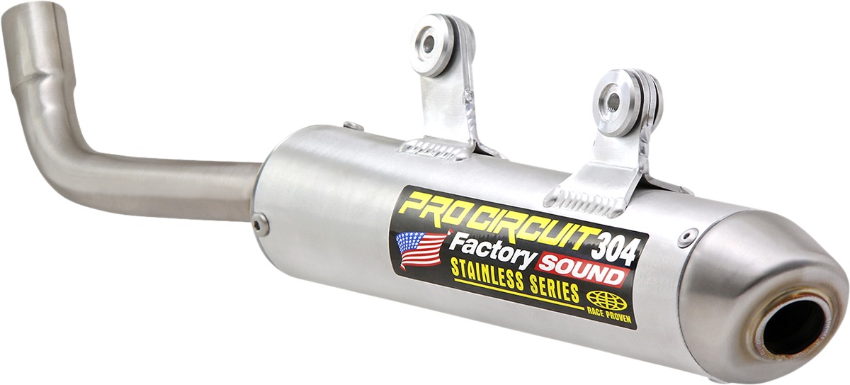 304 Slip On Exhaust Silencer - For 19-20 125-250SX, 250/300XC & TC250 & TX300 - Click Image to Close