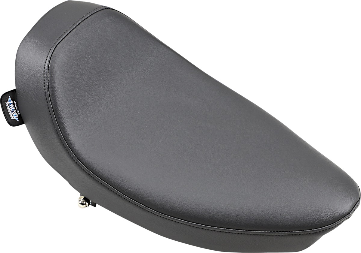 Low Plain Vinyl Solo Seat - Black - Click Image to Close