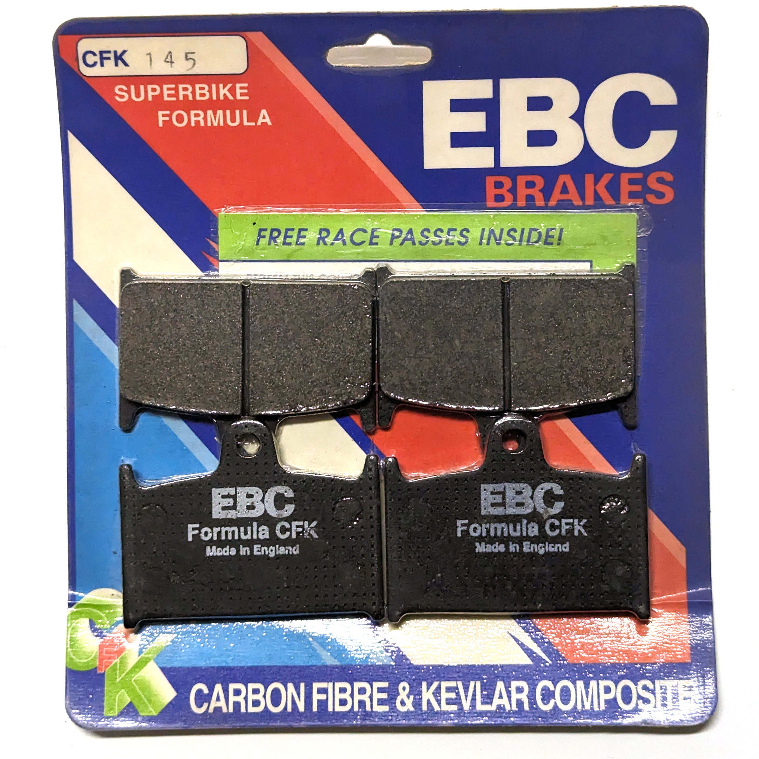Superbike Organic Front Brake Pads Set - For 88-93 GSXR750, 89-92 GSXR1100, 92-93 GSXR600 & More - Click Image to Close