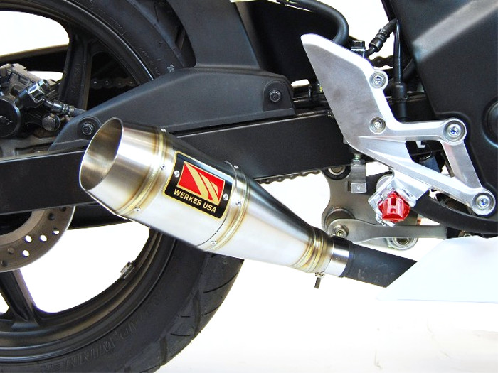 GP Slip On Exhaust - For Honda CBR300R - Click Image to Close